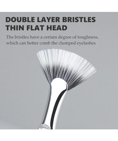 Dolly Mascara Fan Brush Set for Natural Lifted Effects - Angled Eyelash Makeup Tools (2 PCS) - Buy Online on SooperMarket.com