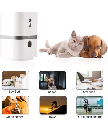 SKYMEE Petalk AI II: WiFi Dog Camera with Treat Dispenser, 180 PTZ, Night Vision - Alexa Compatible - Buy Online on SooperMarket.com