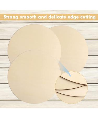 12Pcs 12 Inch Unfinished Wood Circles for Crafts - DIY Wooden Rounds for Door Hanger, Sign, Painting, Christmas Decor - Buy Online on SooperMarket.com