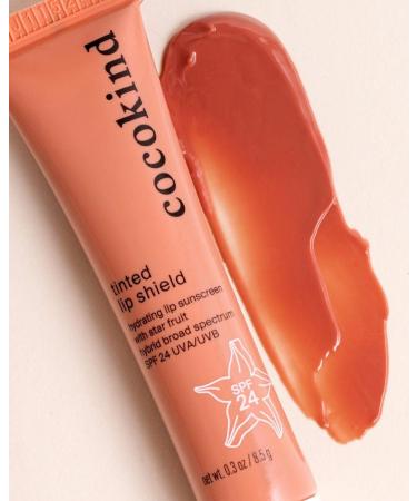 Buy Tinted Lip Shield by Cocokind - SPF 24 Hydrating Lip Oil & Gloss with Starfruit Extract | Protect & Moisturize Lips Internationally - Buy Online on SooperMarket.com