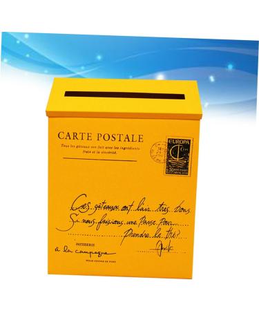 OSALADI 2pcs Box Creative Decoration Mail Wall Post Propyellow Photo Home Ornament Yellowx2pcs mediumx2pcs - Buy Online on SooperMarket.com