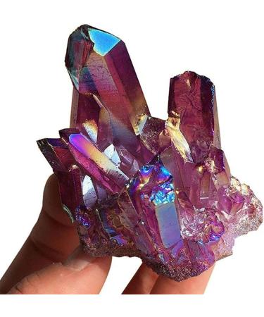 Beautiful Crystal Natural Quartz Amethyst Cluster Crystal StoneElectroplated Colorful Crysral Cluster Specimen Home Gifts 1pcs HOMEZHOU (Color : Colorful Cluster Size : 40 50g) 40 50g Colorful Cluster - Buy Online on SooperMarket.com