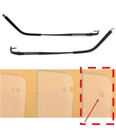 Ranara Replacement Glasses End Tips - Metal Legs & Accessories for Borderless Goggles | 1 Pair Black Repair Parts - Buy Online on SooperMarket.com