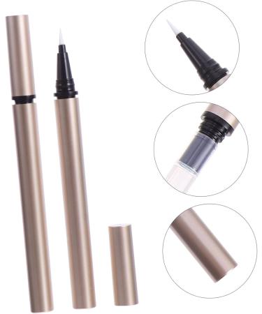 MUSISALY 5pcs Eyeliner Empty Pipe Delineador Mini Lip Gloss Tubes Tweezer Cosmetic Bottle Gel Plastic Golden - Buy Online on SooperMarket.com