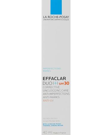 La Roche-Posay Effaclar Duo + SPF 30 40ml - Daily Moisturizer with Sun Protection - Buy Online on SooperMarket.com