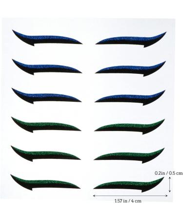 CANIGHT 36 Pairs Glitter Eyeliner DIY Eyelid Tape Double-sided Tape Eyeshadow Tape Eye Line Strip Sticker - Buy Online on SooperMarket.com