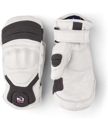 Hestra Impact Racing Junior Leather Mitt Youth 4 - 13 yrs - White - Cerise - Size 7
