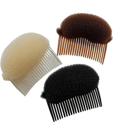 Haifly 6 Pieces Sponge Hair Former Comb Set - Updo Styling Accessories in Black & Coffee | International Shipping Available - Buy Online on SooperMarket.com