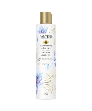 Pantene Sulfate Free Shampoo Illuminating Hair Color with Biotin Safe for Color Treated Hair Nutrient Blends 285 mL Shampoo (285 mL)