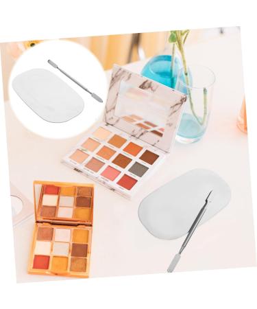 NOLITOY Makeup Palette Set - Stainless Steel Mixing & Nail Art Tool | Pro Cosmetology Kit - 12.6x7.5cm Painting Palette for Flawless Foundation & Makeup Application - Buy Online on SooperMarket.com