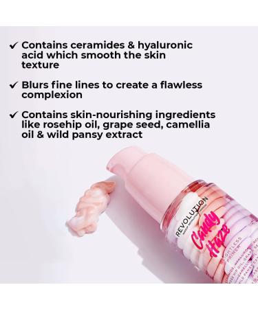 Makeup Revolution Candy Haze Ceramide Face Primer 30g - Shop Internationally for Flawless Skin - Buy Online on SooperMarket.com