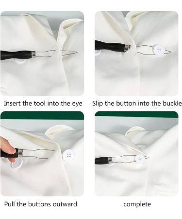 Button Hook Dressing Aids Zipper Pull-Button Aid Zipper Pull Helper Buttoning Aid Button Assist Device with Wood Grips Dress Zipper Pull Helper Button Hook & Zipper Pull - Buy Online on SooperMarket.com