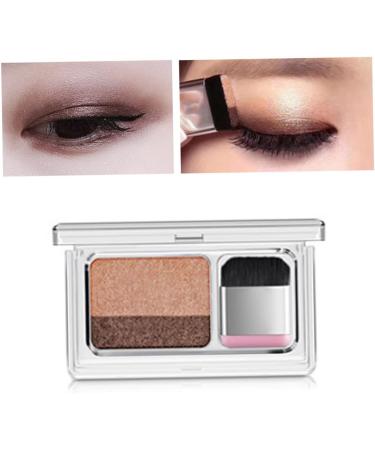 Eyeshadow Waterproof Two-Color Lazy Eyeshadow Double Colors Glitter Eyeshadow Waterproof Long Lasting for Beginner Pearl Camel Assorted Color - Buy Online on SooperMarket.com