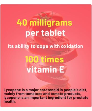 AIHIYO Lycopene Soft Capsule - 100mg Tomato Supplement Extract - Organic Complex Formula - 100 Count - Buy Online on SooperMarket.com