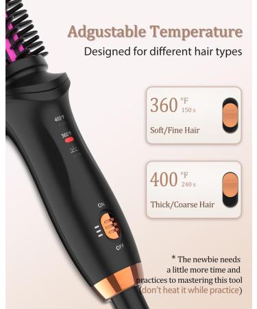 Small Curling Brush Iron 3/4 Inch Barrel Dual Voltage Brush Curling Iron for Short Long Hair Curling Brush Heated Tourmaline Ceramic Barrel 20MM-BLACK - Buy Online on SooperMarket.com