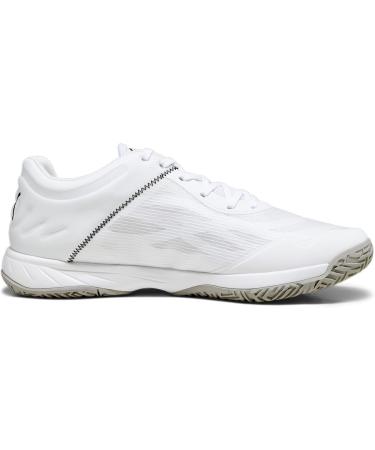 Buy PUMA Unisex Accelerates Turbo Indoor Sneakers - 45 EU - White Black & Concrete Gray - International Shipping Available - Buy Online on SooperMarket.com