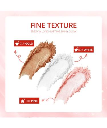 Reddhoon Body Glitter Highlighter Stick - High Gloss Shine for Face, Body, and Hair (02 White) - Buy Online on SooperMarket.com