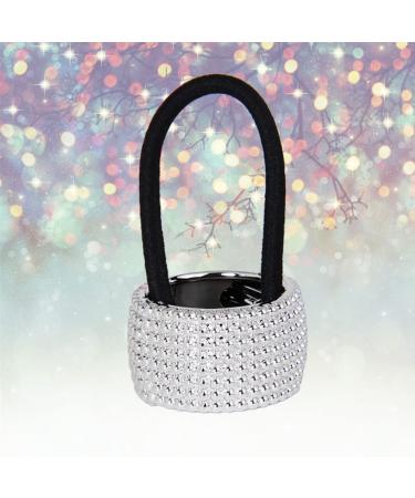 KESYOO Sparkle Rhinestone Ponytail Holder - Silver Crystal Hair Tie for Women & Girls - Buy Online on SooperMarket.com