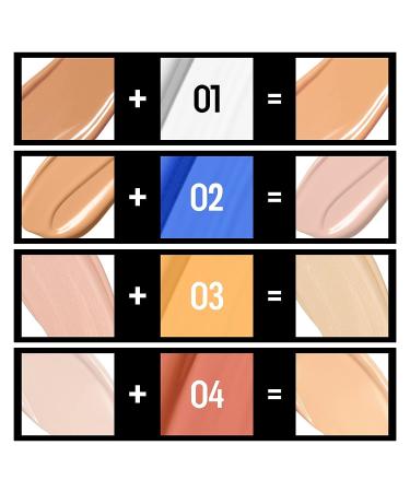 FREEORR Blue Foundation Mixing Pigment - Shade Adjuster & Color Corrector 0.67oz - Easy to Blend, Delicate & Smooth - Buy Online on SooperMarket.com