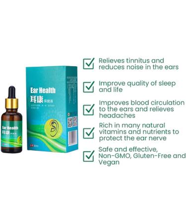 Organic Ear Support Elixir - Natural Ear Oil for Ringing Ears & Ear Pain (2pcs) - Buy Online on SooperMarket.com