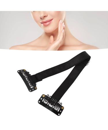 Face Lift Band | Wrinkle Removal Belt - 4 Reusable Pieces with Hair Clip for Face Shaping (Black) - Shop Now - Buy Online on SooperMarket.com