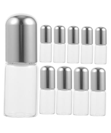 Mikinona 10 pieces of essential oil bottles essential oil roller glass roller bottles perfume bottles Roll bottles for oil roller bottles for essential oils empty roll bottles 4.9x1.6x1.6cm rose gold 2