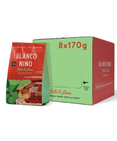 Blanco Ni o - Traditional Tortilla Chips - Chilli & Lime - 8 x 170g