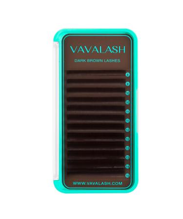 VAVALASH Colored Lash Extensions Dark Brown Eyelash Extensions 0.03 0.05 0.07 Volume Lash Extension 8-15mm Mixed Lashes C D Curl Premium color Lashes Extension(Dark Brown-0.03-D-8-15mm) Dark Brown-0.03-D 8-15mm