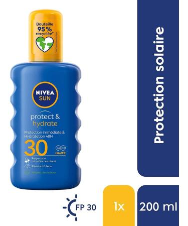 Nivea Sun Protect & Hydrate Spray SPF30 200ml - Ultimate Sun Protection - Buy Online on SooperMarket.com