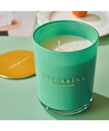 Cocorr na Candle - Natural Soy Sandalwood Candle in Glass | 46-Hour Burn | Perfect Christmas Gift | 420g Fragrance Candle with 2 Wicks - Buy Online on SooperMarket.com