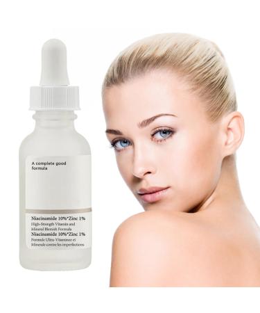Niacinamide Face Serum 10% Niacinamide Serum + 1% Zinc Serum Face Moisturiser High Strength Vitamin Nourish Skincare Anti Aging Dark Spot Remover for Face Glow Skin Correcting (30ML)