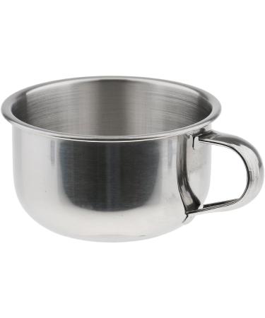 Bonarty 5pcs Rust Proof Stainless Steel Men's Barber Shaving Mug Bowl Soap Cup for Brush - Buy Online on SooperMarket.com