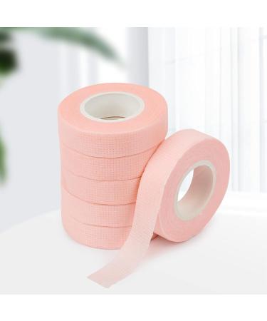 6 Rolls Eyelashes Tape - Adhesive Fabric Tape for Eyelash Extensions | Breathable Under Eye Tools (Pink) - International Shipping - Buy Online on SooperMarket.com