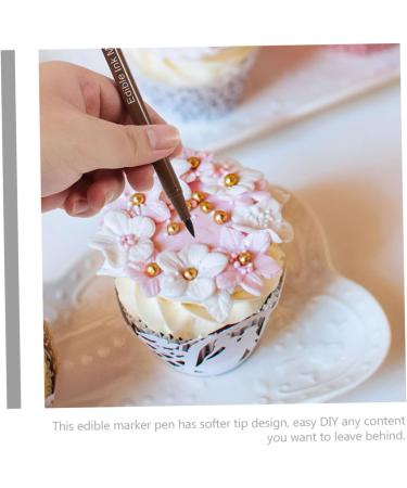 OFFSCH 6pcs Decor Cake Boxes Biscuits Cake Coloring Supplies Portable Edible Pens Cake DIY Pens Plastic - Buy Online on SooperMarket.com