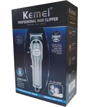 KEMEI Hair Clippers for Men Professional Barber Clippers Cordless Close Cutting Hair Trimmer Set Zero Gapped T-Blade Haircut Kit Beard Trimmer with USB Rechargeable for Family (KM-1977) - Buy Online on SooperMarket.com
