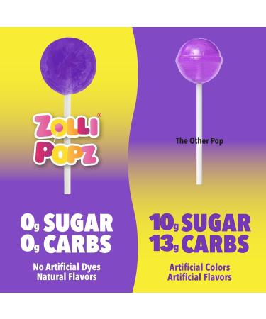 Zollipops Clean Teeth Lollipops - AntiCavity Sugar-Free Candy for a Healthy Smile Great for Kids Diabetics and Keto Diet. Natural Fruit Variety Pack of 2 28 pcs in Total - Buy Online on SooperMarket.com