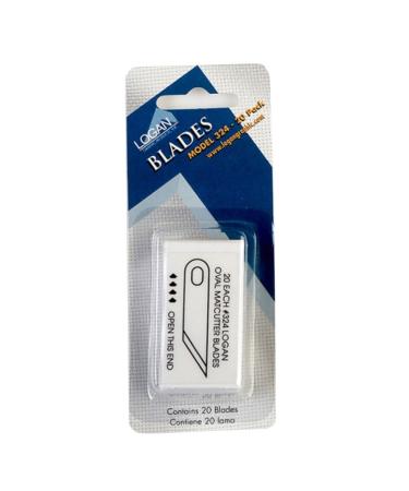 Logan Graphic Products 324 Replacement Mat Blades Package of 20 Blister Pack (324-20)