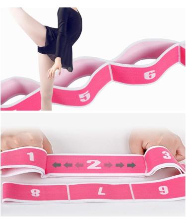 Xingmo Kids Stretch Band with Multi Loops - Pink Latin Yoga Exercise Trainer - Buy Online on SooperMarket.com