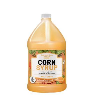 Corn Syrup, 1 Gallon Jug, by Unpretentious Baker, Light Syrup with Real Vanilla, Gluten Free, Natural, Sugar Substitute, Jug with Twist Off Cap