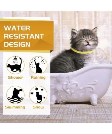 YOTANGO Cat Collar Repellent 1 Pack Cat Collar-Built-in Pant-Based Formula Strong Repellency Slow Release Pleasant Aroma Waterproof (Yellow) - Buy Online on SooperMarket.com