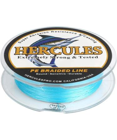 Hercules Super Cast 100m-2000m Braided Fishing Line - 6LB to 100LB Test PE Braid 4 Strands Blue for Saltwater & Freshwater - 15lb/0.16mm/300m (328yds) - Buy Online on SooperMarket.com
