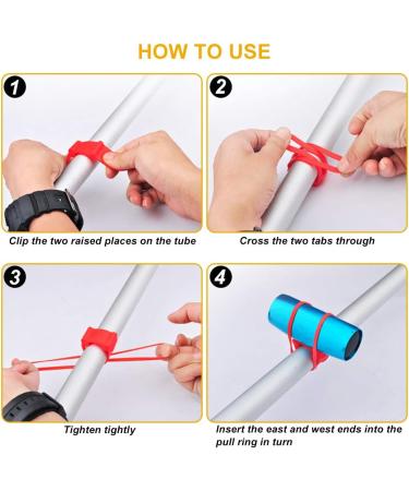 Buy Lytivagen 8-Piece Bike Silicone Band Set Elastic Flashlight & Bottle Holder for Bicycle Handlebars - Buy Online on SooperMarket.com