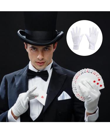 FAST-FX 2 Pairs of White Stitched Cotton Gloves Costume Gloves Soft Moisturizing Gloves for Wedding Server Parade Formal Guard Police Formal Tuxedo Jewelry Inspection - Buy Online on SooperMarket.com