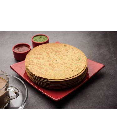 Nuttoz MASALA Khakhra ROASTED WHEAT CRISPS 180g (PACK OF 3) 180.00 g (Pack of 3) - Buy Online on SooperMarket.com