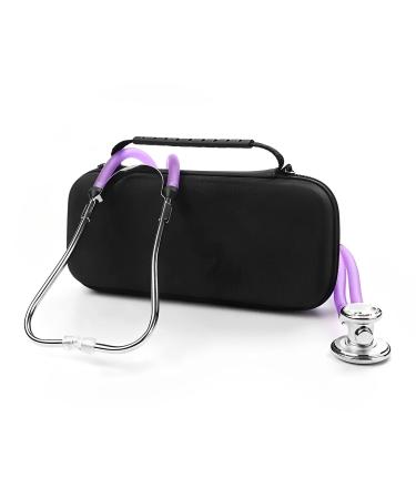 AMSAMOTION Stethoscope Case For 3M Littmann Classic III Lightweight II S.E MDF Acoustica Deluxe Dual Head Cardiology IV Stethoscope Holder Pocket for Nurse Accessories for Work Hard Travel Case Bag