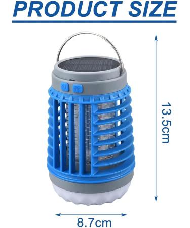 Electric Mosquito Killer Lamp Mosquito Zapper Mosquito Lamp Electric Fly Killer Mosquito Trap Illumination Waterproof Portable(Color:Blue) - Buy Online on SooperMarket.com