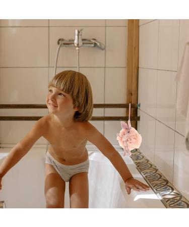 Easter Rabbit Bath Ball Pouf - Exfoliating Kids & Adults - Plush Scrubber for Shower - Loofah Accessory for Home & Hotel - Bunny Design - Buy Online on SooperMarket.com
