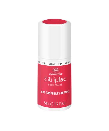 alessandro Striplac Peel or Soak - Sweet Sorbets - Raspberry Affairs - Vegan - LED Nail Polish in Red Pink - For Perfect Nails in 15 Minutes 5 ml