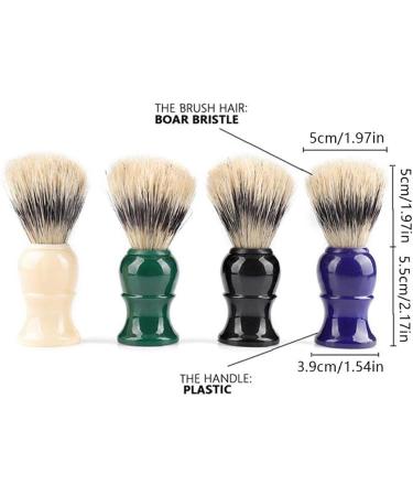 Hair Shaving Brush Handle Bristle Brush Neck-Loop-Brush-White-Beauty Care Nice and Professional - Buy Online on SooperMarket.com