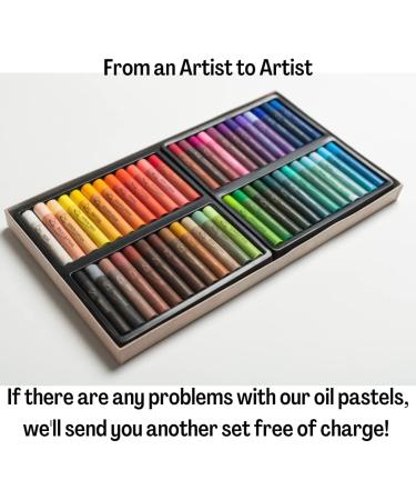 48-Piece Soft Oil Pastels Set - Professional Art Supplies for Drawing - Non-Toxic Classroom Set for Kids - Creamy Texture - Ideal for Artists - Buy Online on SooperMarket.com